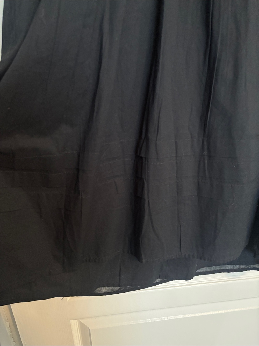 Old Navy Black Mini Dress with Scoop Neck and Puff Sleeves - Picture 8 of 9